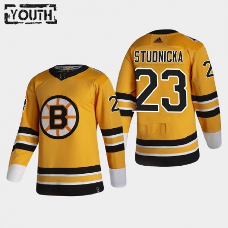 Boston Bruins Jack Studnicka 23 2020-21 Reverse Retro Authentic Shirt - Kinderen